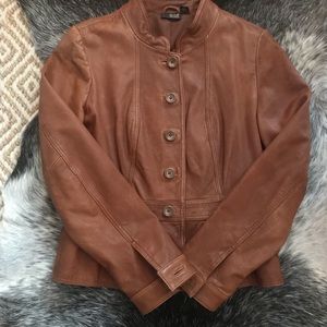 Brown Leather Jacket.